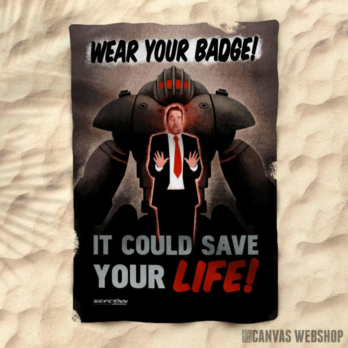 Fallout Wear Your Badge! - Peškir za plažu